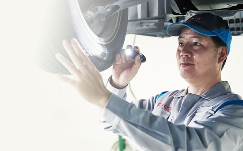 Toyota原廠技師進行160項專業檢驗