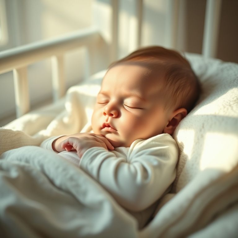 Peaceful sleeping baby